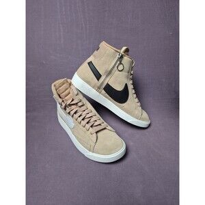 Nike Woman's Blazer Mid Rebel Bio Beige Summit White Black size 8 (BQ4022-200)
